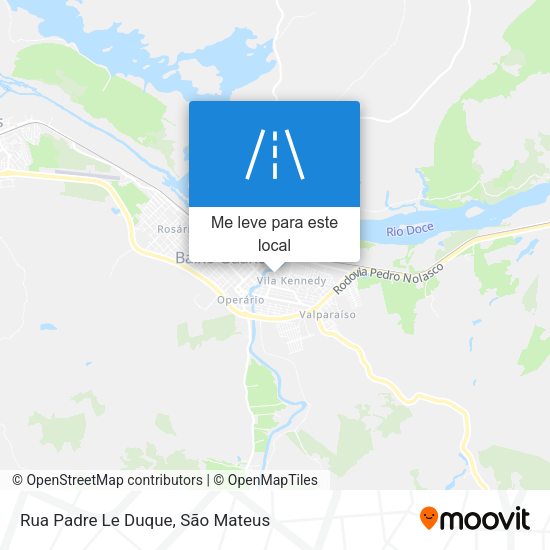 Rua Padre Le Duque mapa