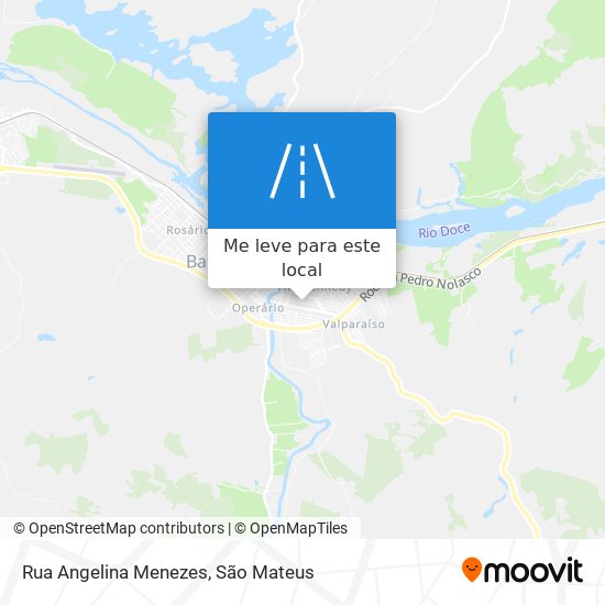 Rua Angelina Menezes mapa