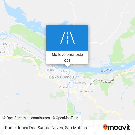 Ponte Jones Dos Santos Neves mapa