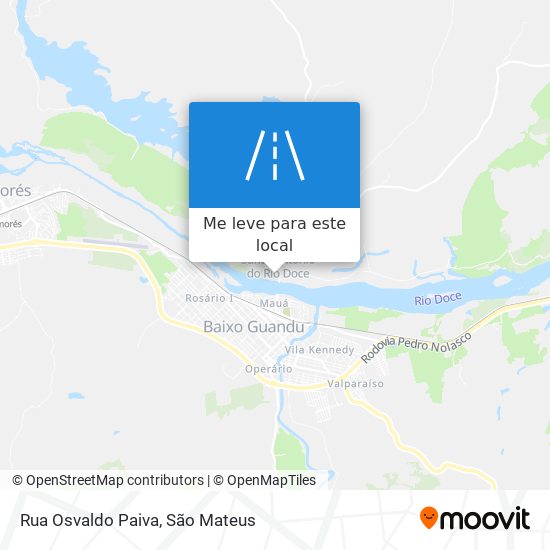 Rua Osvaldo Paiva mapa