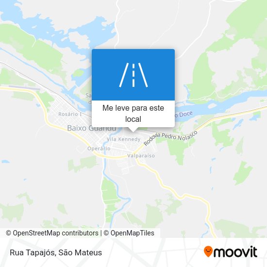 Rua Tapajós mapa