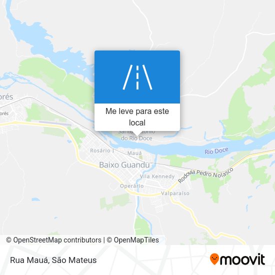 Rua Mauá mapa