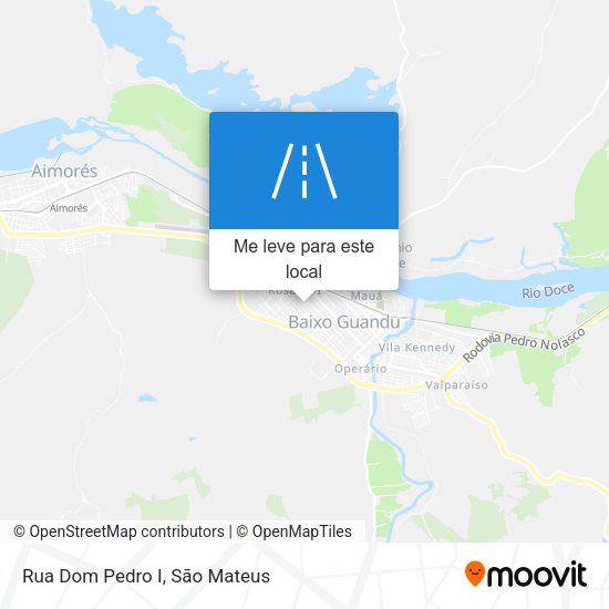 Rua Dom Pedro I mapa