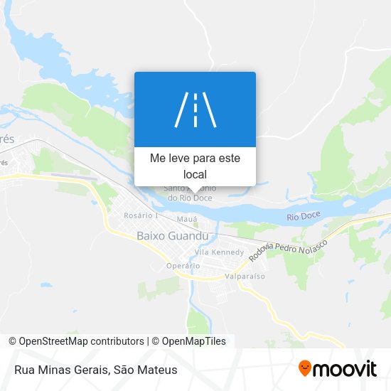 Rua Minas Gerais mapa