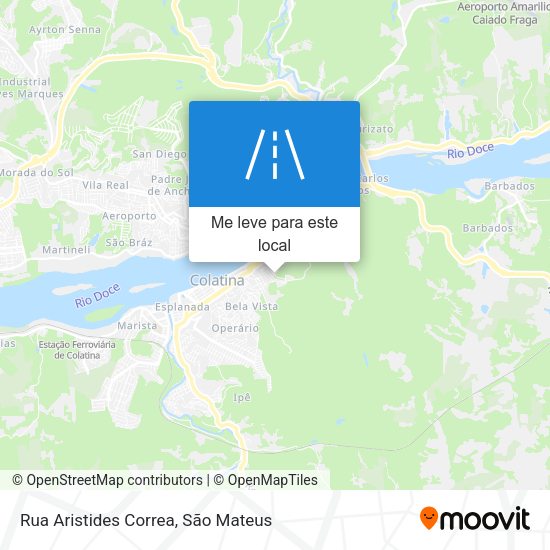 Rua Aristides Correa mapa