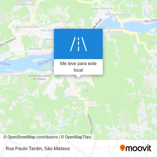 Rua Paulo Tardin mapa