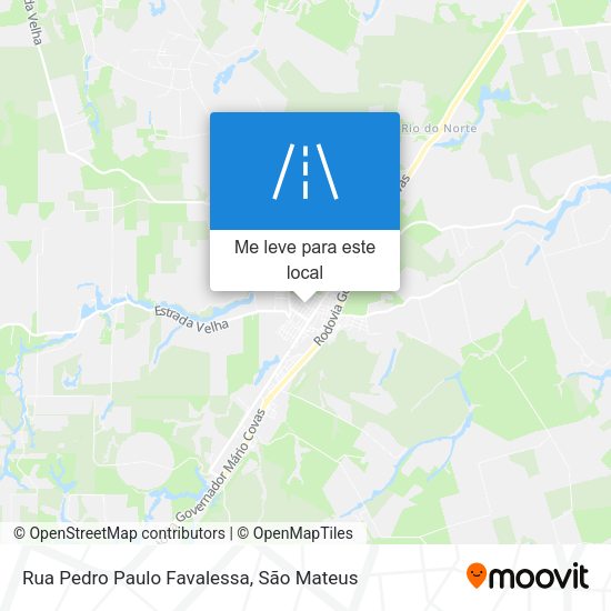Rua Pedro Paulo Favalessa mapa