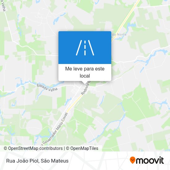 Rua João Piol mapa