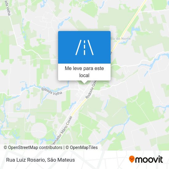 Rua Luiz Rosario mapa