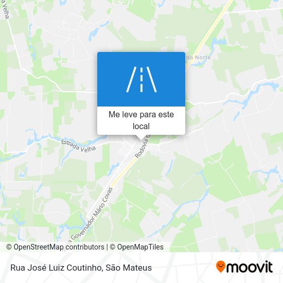 Rua José Luiz Coutinho mapa