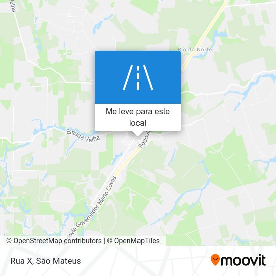 Rua X mapa
