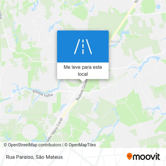 Rua Paraiso mapa