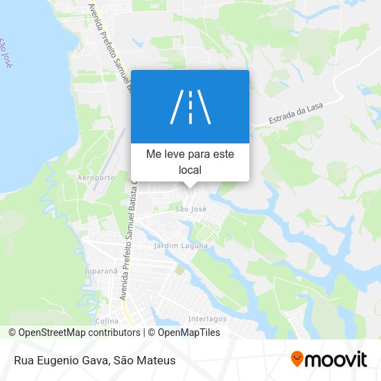 Rua Eugenio Gava mapa
