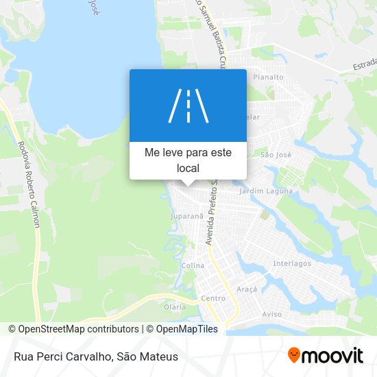 Rua Perci Carvalho mapa