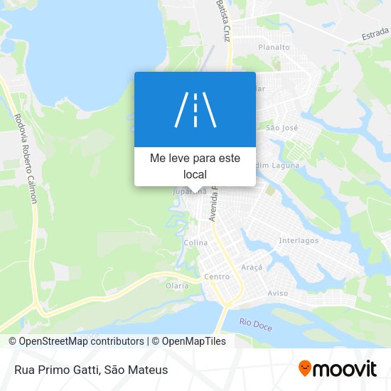Rua Primo Gatti mapa