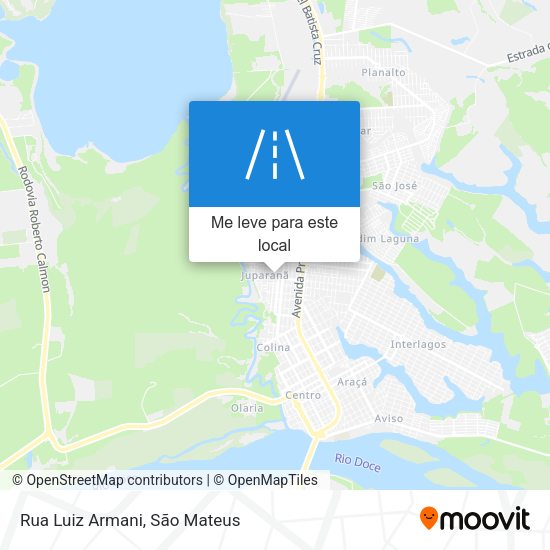 Rua Luiz Armani mapa