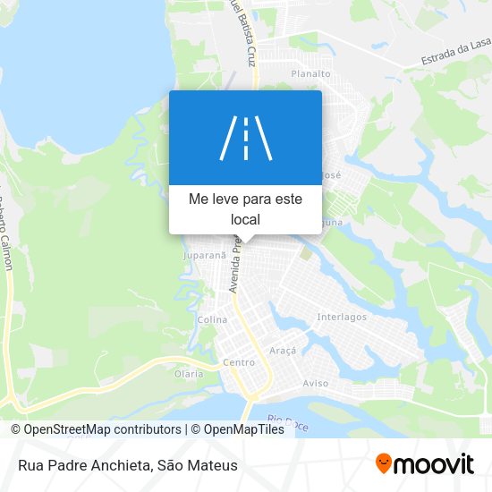 Rua Padre Anchieta mapa