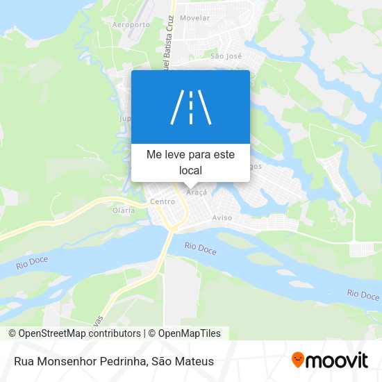 Rua Monsenhor Pedrinha mapa