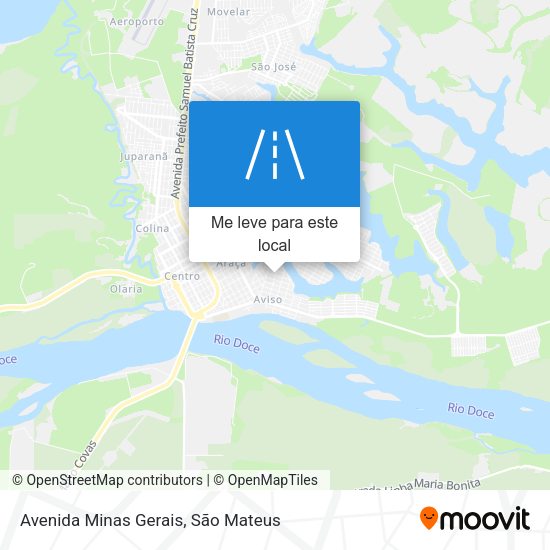 Avenida Minas Gerais mapa