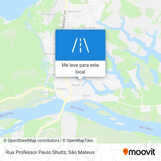 Rua Professor Paulo Shultz mapa