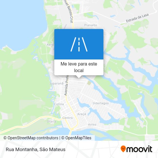 Rua Montanha mapa