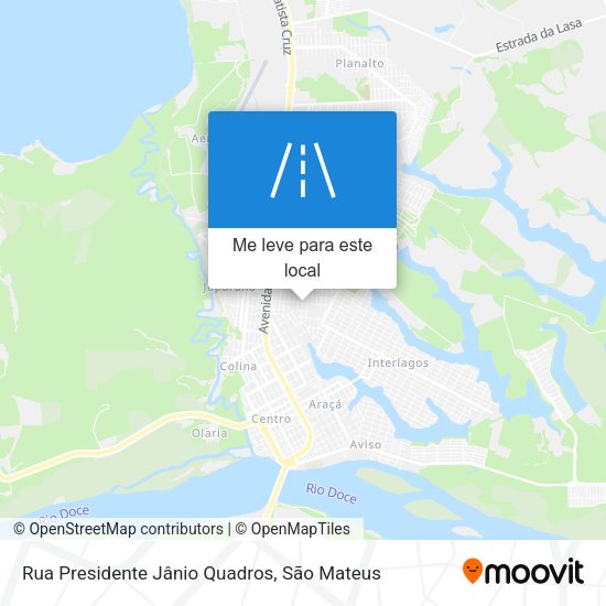 Rua Presidente Jânio Quadros mapa