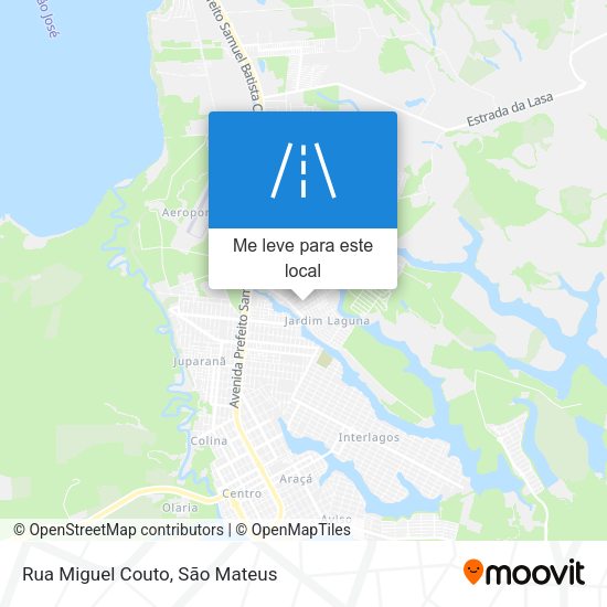 Rua Miguel Couto mapa