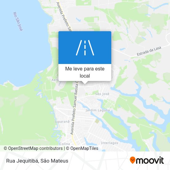 Rua Jequitibá mapa