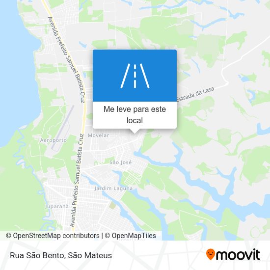 Rua São Bento mapa