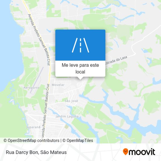 Rua Darcy Bon mapa