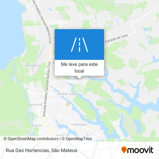 Rua Das Hortencias mapa