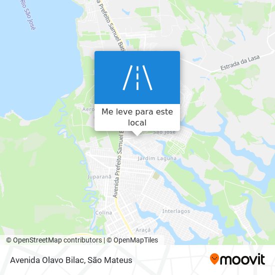 Avenida Olavo Bilac mapa