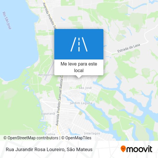 Rua Jurandir Rosa Loureiro mapa