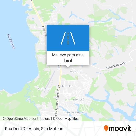 Rua Derli De Assis mapa