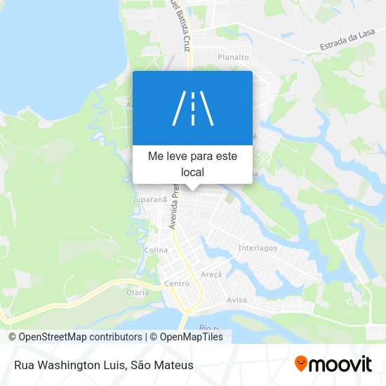 Rua Washington Luis mapa