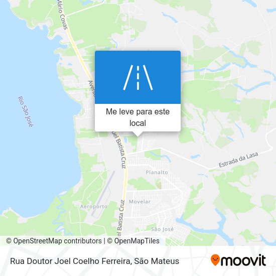 Rua Doutor Joel Coelho Ferreira mapa