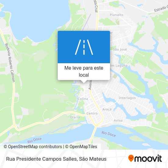 Rua Presidente Campos Salles mapa