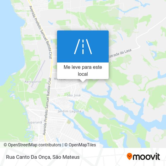 Rua Canto Da Onça mapa