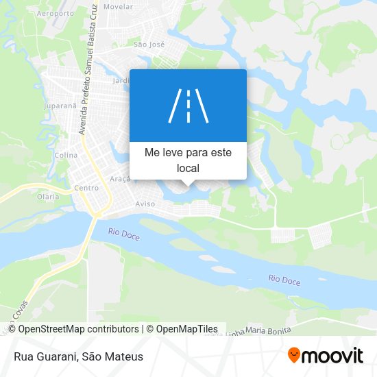 Rua Guarani mapa