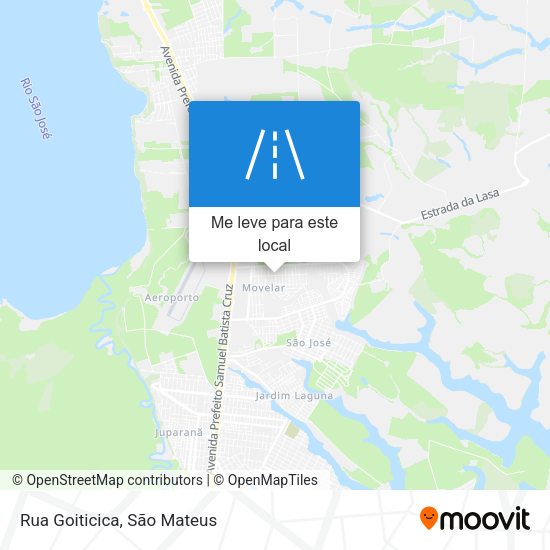 Rua Goiticica mapa
