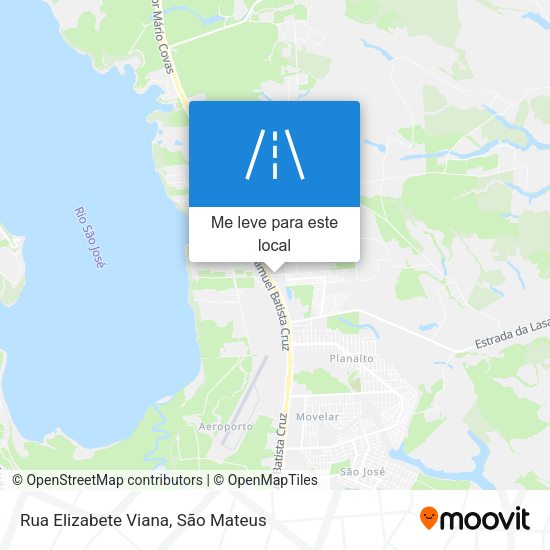 Rua Elizabete Viana mapa