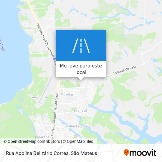 Rua Apolina Belizário Correa mapa