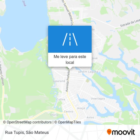 Rua Tupis mapa