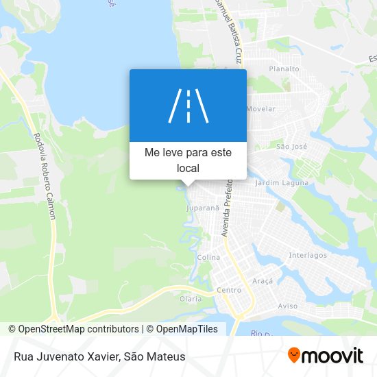 Rua Juvenato Xavier mapa