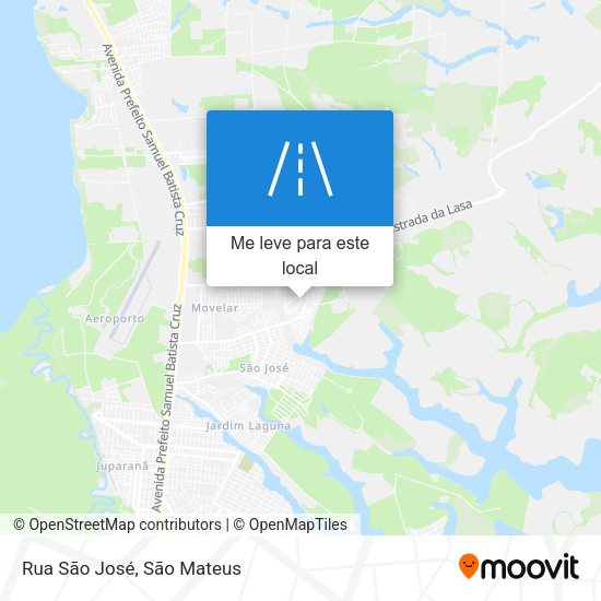 Rua São José mapa