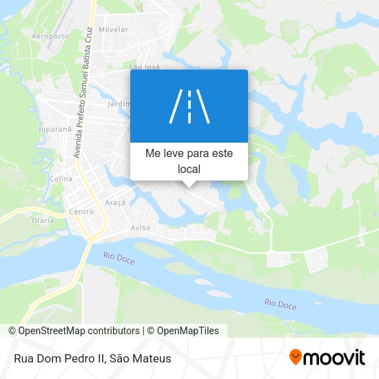 Rua Dom Pedro II mapa