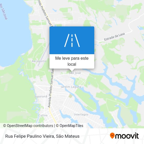 Rua Felipe Paulino Vieira mapa
