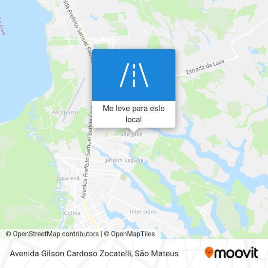 Avenida Gilson Cardoso Zocatelli mapa