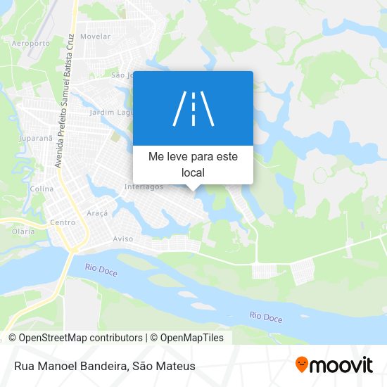 Rua Manoel Bandeira mapa