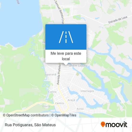 Rua Potiguaras mapa